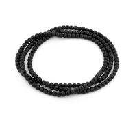 '100 NERO Perle di Vetro "Caviale, 3,5 X 3 mm di Vintage Parts, gioielli fai da te