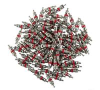 100 Nucleo Valvola Pneumatico in Lega di Zinco per Auto per moto MTB - Estrattore Inclusa 300PSI Kit Riparazione