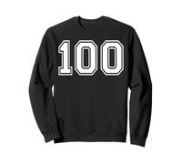 100 Numero Cento Sport di Squadra Corrispondenza Grafica Varsity Felpa