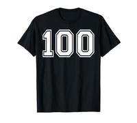 100 Numero Cento Sport di Squadra Corrispondenza Grafica Varsity Maglietta