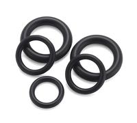 100 O-ring in gomma nitrilica nera, diametro esterno 37-60 mm, sezione trasversale 2 mm, per la sigillatura di impianti idraulici.,Nero,40x36x2mm
