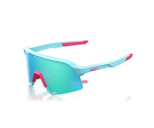 100% Occhiali da sole S3 LE Tatis 4 - Soft Tact Blu; Topazio Blu Specchio