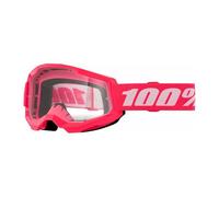 100% Occhiali Moto Strata 2 Pink Clear MTB Motocross Quad ATV