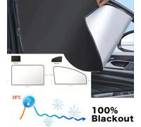 100 Ombrelloni parasole per auto oscuranti Coperture parasole Tende magnetiche estive per finestre Protezione dai raggi UV Lato anteriore anteriore posteriore