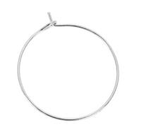 100 orecchini a cerchio in acciaio ipoallergenico, accessori per gioielli geometrici cavi, accessori per gioielli, set di anelli, accessori per gioielli, orecchini fai da te, gioielli (argento 30 x 25