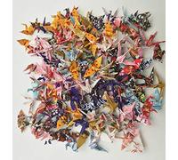100 origami carta carta carta washi origami gru diversi modelli stampa giapponese fatta di 3,81 cm 1,5 pollici per la decorazione di nozze Origamipolly