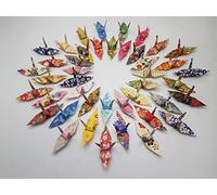 100 origami carta carta washi motivi misti origami gru fatta di stampa giapponese Chiyogami Paper Art Ornament Decoration Decoration