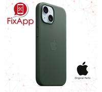Apple MT3J3ZM/A custodia per cellulare 15,5 cm [6.1] Cover Verde (iPhone 15 FineWoven Case with MagSafe - Evergreen)