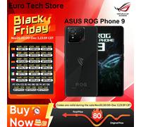 100% originale ASUS ROG Phone 9 5G Smartphone Snapdragon 8 Elite 6.78 "185Hz Display 5800mAh 65W 12GB 256GB Black Global Rom