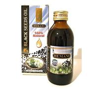 100% ORIGINALE Hemani Olio di Semi Nero Puro e Naturale, Nutre il cuoio capelluto, i capelli, il corpo e la pelle. 125 ML di Hemani