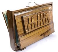 100% Originale JUMBO Scatola per Shruti Indiana Marca BINA Premium, formato grande 41 cm in legno di teak 440 Hz Shruti Box modello professionale, garanzia UE