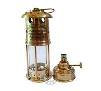 100% Ottone di Lavoro 7 "Minatore Lampada Antico Marittimo Nave Barca Olio Lanterna Decorazione Domestica Regalo