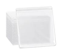100-Pack Clear PVC Zipper Bags - Resealable Storage Pouches | 100 Count Pack | Waterproof PVC Material | Resealable Clear Zipper Bags For Toys, Jewelry, Cosmetics, Travel & Small Items