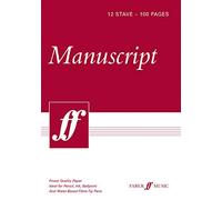 100-page A4 Manuscript Pad, 12-stave