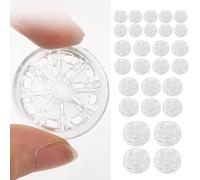 100 paia di bottoni a pressione da cucire, 7/12/15/20 mm, in plastica trasparente, bottone a pressione per cucire, per borse, borse, artigianato, fai da te