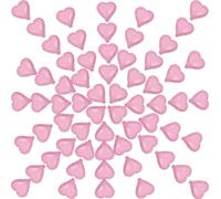 100 palloncini a forma di cuore in lamina di alluminio da 12,7 cm, per San Valentino, 12,7 cm, palloncini a forma di cuore, color pesca, per matrimoni, compleanni, fidanzamenti, decorazione per feste