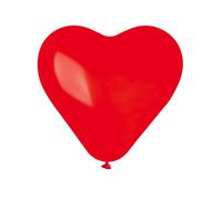 100 Palloncini a forma di CUORE ROSSO - palloni cuoricini 16cm/6"