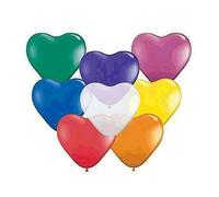 100 PALLONCINI CUORE COLORI MISTI multicolor