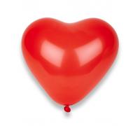 100 Palloncini CUORE in lattice Rosso 6 Pollici