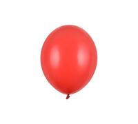 100 PALLONCINI lattice 30 cm ROSSO PAPAVERO Pastello 0F46