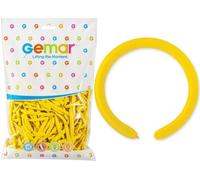 100 PALLONCINI MODELLABILI IN LATTICE PER FESTE d4/02 GIALLI