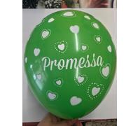 100 PALLONCINI PROMESSA VERDE di matrimonio