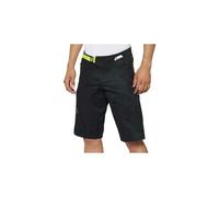 100% Airmatic LE Pantaloncini da bicicletta, nero-verde, taglia 30