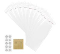 100 Pcs (2.7×7.4inch) bustine plastica richiudibili, sacchetti trasparenti per confezioni adesivi, OPP Plastica Alimenti Sacchetto per Confetti Gioielli Regalo Caramella