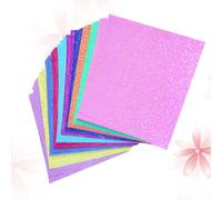 100 PCS/2 Origami Carta Brillantinata Per Lavoretti Colorata Lucida