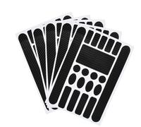 100 Pcs Adesivi Bicicletta Telaio, 5 Sets, Protezione Telaio mtb, Telaio della Bicicletta Adesiva, Protezione Vernice Fodero, Adesivi Decalcomania, Pellicola Protettiva per Bici (Fibra Carbonio)