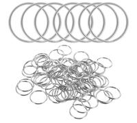 100 Pcs Anelli Porta Chiavi Fai Da Te Portachiavi Keyrings Metallo