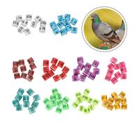 100 Pcs Bande Di Identificazione Del Pollame Anelli Per Le Gambe Degli Uccelli