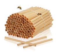 100 Pcs Beehive Habitat Tubes Inserts Tubi Di Canna Per Api Ape
