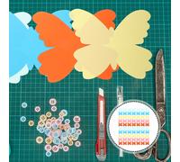 100 Pcs Carta Artigianale Farfalle Decorative Ritagli Di Farfalla Per Bambini