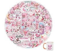 100 Pcs Cartoon Axolotl Adesivi,Adesivi Carini Axolotl,Stickers Kawaii,Stickers Cute In Vinile Impermeabile Per Graffiti,Adatto Per Auto, Moto, Skateboard, Bagagli, Computer Portatili