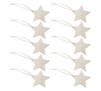 100 Pcs Ciondolo A Stella Bambino Legno Di Natale Ornamenti Dell'albero
