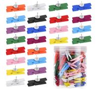 100 Pcs Clip Per Puntine A Pressione Da Disegno Bacheca Sughero Ufficio