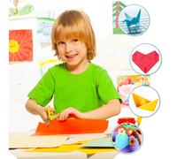 100 Pcs Coloured Craft Paper for School Projects Carta Origami Da