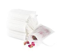 100 Pcs Cotton Tea Filter Bags with Drawstring for Spices Bath Soap Herbs Tea 4"x6" (10x15cm)