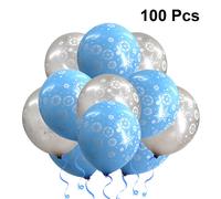 100 Pcs Decorazioni Per Feste Palloncini Di Fiocco Neve Fiocchi Con Natalizi
