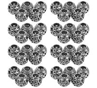 100 Pcs Distanziatori Per Braccialetti Perline Tonde Perle Distanziali Fiori