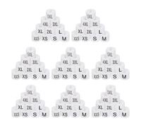 100 Pcs Divisori Grucce Tag Taglie Appendiabiti Indicatori Dimensione Per