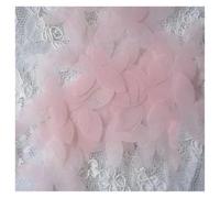 100 Pcs DIY Tulle Butterfly Flower Material, Wedding Dress, Bridal Tiara, Organza Applique Accessories, Super Fairy Silk(Pink1)