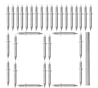 100 Pcs doppia testa gonfio filo senza cuciture, viti invisibili e manica specifica strumento, per base bordo Trim, legno massiccio gonfio fissatori(100 Pcs)