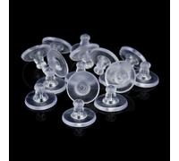 100 Pcs Dorsi Per Orecchini Chiusure Silicone Dorso Degli Trasparente