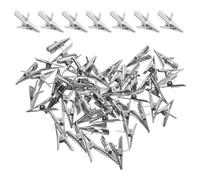 100 Pcs Fermagli Per Ornamenti in Metallo Piccole Clip Metalliche Capelli