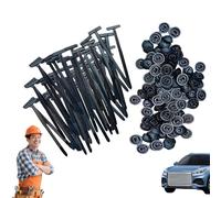 100 Pcs Fixbind Snap-Fit Nylon Fastening Clip for Car Repairs, Grip Auto Zip Tie Buckles Heavy Duty, Multipurpose Zip Ties Plastic Rivet, for Bumper Retainer Liner Door Panel Fastener (100pcs)