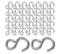 100 Pcs Gancetti Mini Gancio Forma Di S. Hook Clip Gioielli Sospesi