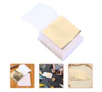 100 Pcs Gold Leaf Sheets Craft for Coffee and Cake Decorating Fogli Di Lamina