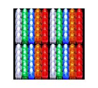 100 Pcs LED Finger Lights Bright Finger Rave Lights Finger Ring Glow Sticks Small Finger Laser Holiday Light up Fingers Rings